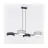 Emibig Suspension Luminaire Drumz Acier Noir | Convient pour 4x E14 - Max 10W
